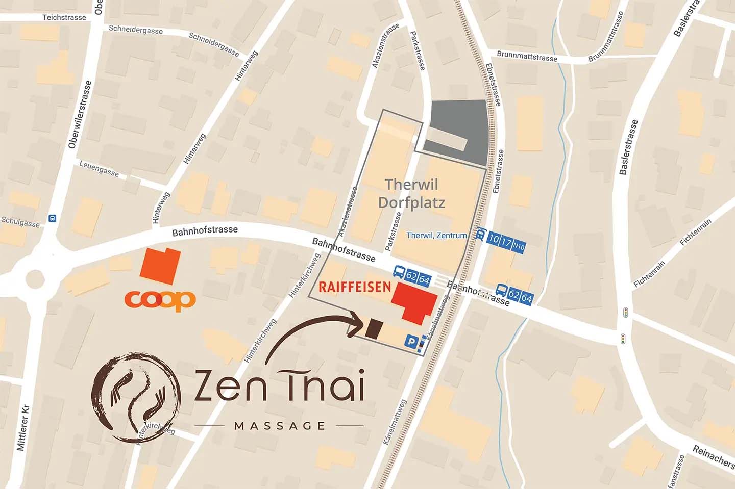 Zen Thai Massage Location Map
